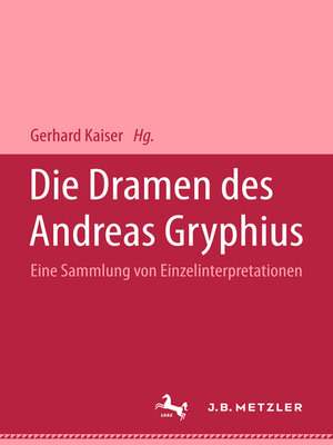 cover image of Die Dramen des Andreas Gryphius